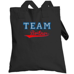 Team Bortner Custom Graphic Sports Last Name Family Reunion Totebag