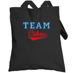 Team Cobos Custom Graphic Sports Last Name Family Reunion Totebag
