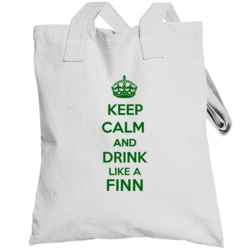 Keep Calm And Drink Like A Finn Last Name Totebag