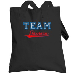 Team Garneau Custom Graphic Sports Last Name Family Reunion Totebag
