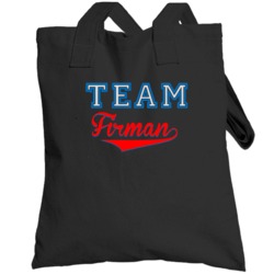 Team Firman Custom Graphic Sports Last Name Family Reunion Totebag