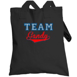 Team Gandy Custom Graphic Sports Last Name Family Reunion Totebag