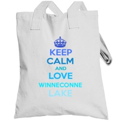 Keep Calm And Love Winneconne Lake  Wisconsin Totebag