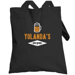 Yolanda's Brewing Company Cool Personalized Party Totebag