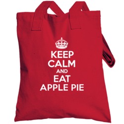 Keep Calm And Eat Apple Pie Totebag