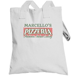 Marcello's Pizzeria Personalized Name Italian Theme Totebag