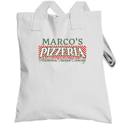 Marco's Pizzeria Personalized Name Italian Theme Totebag