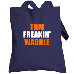 Tom Waddle  Chicago Football Sports Freakin Totebag