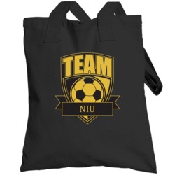 Team Niu Last Name Soccer Totebag