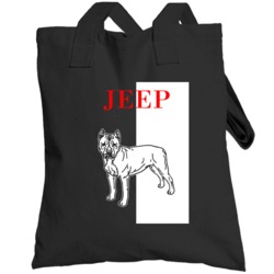 Jeep Pitbull Scarface Black Best Friend  Lover Totebag