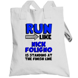 Run Like Nick Foligno Is At Finish Line Ottawa Hockey Player Totebag