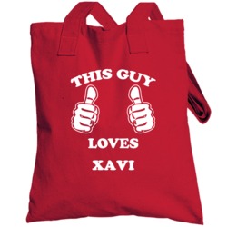 Xavi Spain Mf This Guy Loves Football Soccer World Cup Totebag