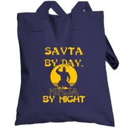 Savta Hebrew By Day Ninja By Night Grandmother Totebag