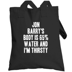 Jon Barry Body Is Water Thirsty Love Denver Basketball Totebag
