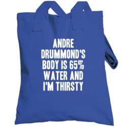 Andre Drummond Body Is Water Thirsty Love Detroit Basketball Totebag