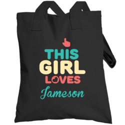 This Girl Loves Jameson Name Totebag