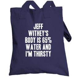 Jeff Withey Body Is Water Thirsty Love Utah Basketball Totebag