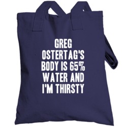 Greg Ostertag Body Is Water Thirsty Love Utah Basketball Totebag