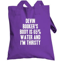 Devin Booker Body Is Water Thirsty Love Phoenix Basketball Totebag