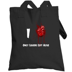 I Heart Love Only Lovers Left Alive Bloody Horror Movie Totebag