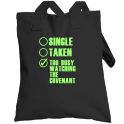 Watching The Covenant Horror Film Totebag