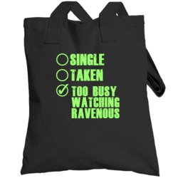 Watching Ravenous Horror Film Totebag