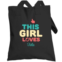 This Girl Loves Tutu Hawaiian Grandmother Totebag