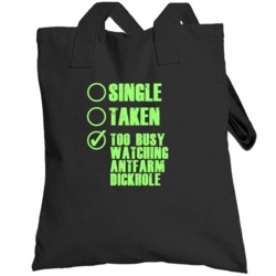 Watching Antfarm Dickhole Horror Film Totebag
