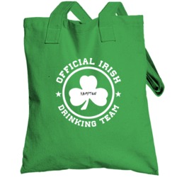 Hampton Official Irish Drinking Team St Patrick Day Funny Totebag