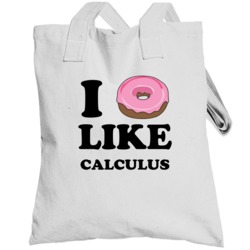 I Donut Like Calculus Funny Dessert Totebag