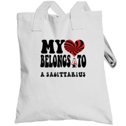 My Heart Belongs To A Sagittarius Astrology Horoscope Totebag