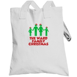 The Ward Family Christmas Holiday Matching Personalized Gift T Shirts 