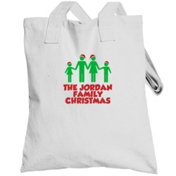 The Jordan Family Christmas Holiday Matching Personalized Gift T Shirt