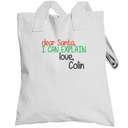 Dear Santa Can Explain Love Colin Christmas Letter Gift Totebag