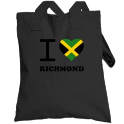 I Love Richmond Jamaica Heart City Totebag