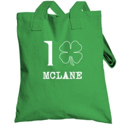 Mclane I Clover Love Ireland Irish St Patrick Day Ireland Totebag