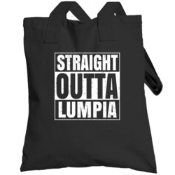Straight Outta Lumpia Food Compton Parody Totebag