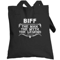 Biff Man Myth Legend Vintage Grunge Style Cool Name Totebag