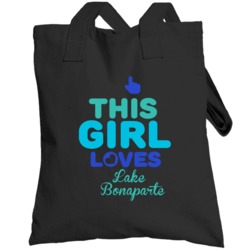 This Girl Loves Lake Bonaparte New York Funny Totebag