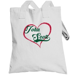 Love John Scott Minnesota Hockey Player Fan Totebag