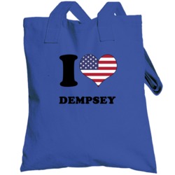 Clint Dempsey Usa Fw I Love Heart Football Soccer World Cup Totebag