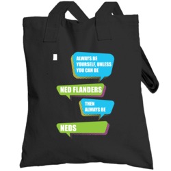 Always Be Ned Flanders The Simpsons Tv Totebag