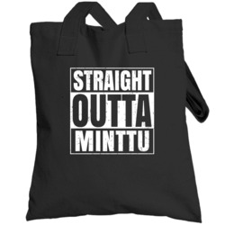 Straight Outta Minttu Food Compton Parody Totebag