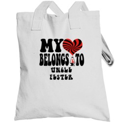 My Heart Belongs To Uncle Fester Funny Tv Show Totebag