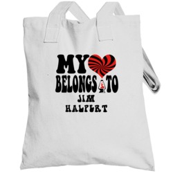 My Heart Belongs To Jim Halpert  Funny Tv Show Totebag