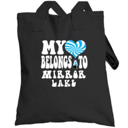 My Heart Belongs To Mirror Lake  Wisconsin Totebag