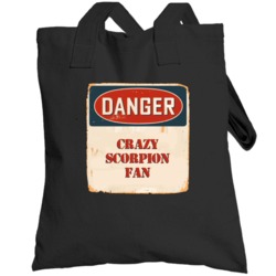 Danger Crazy Scorpion Fan Tv Show Totebag