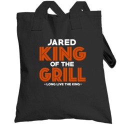 Jared King Of The Grill Cool Funny Bbq Totebag