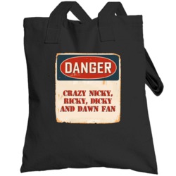 Danger Crazy Nicky Ricky Dicky And Dawn Fan Tv Show Totebag