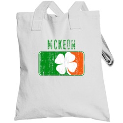 Mckeon Distressed St Patricks Day Last Name Totebag